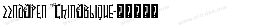 22ndOpen ThinOblique字体转换